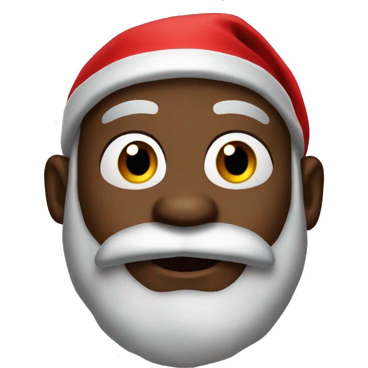 black santa claus emoji