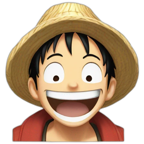 Luffy laugh emoji