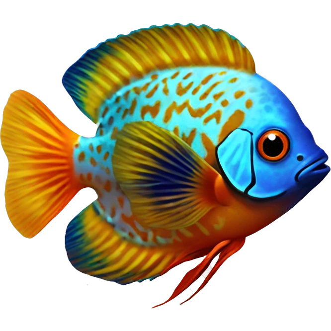 discus fish emoji