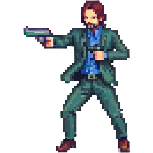 John Wick in an action pose emoji