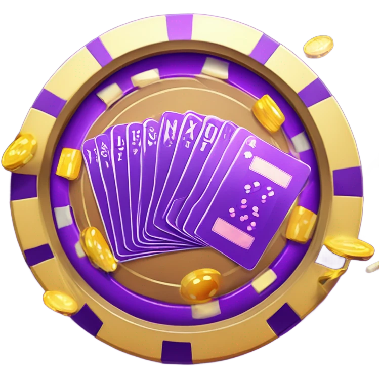 crypto gambling in purple emoji