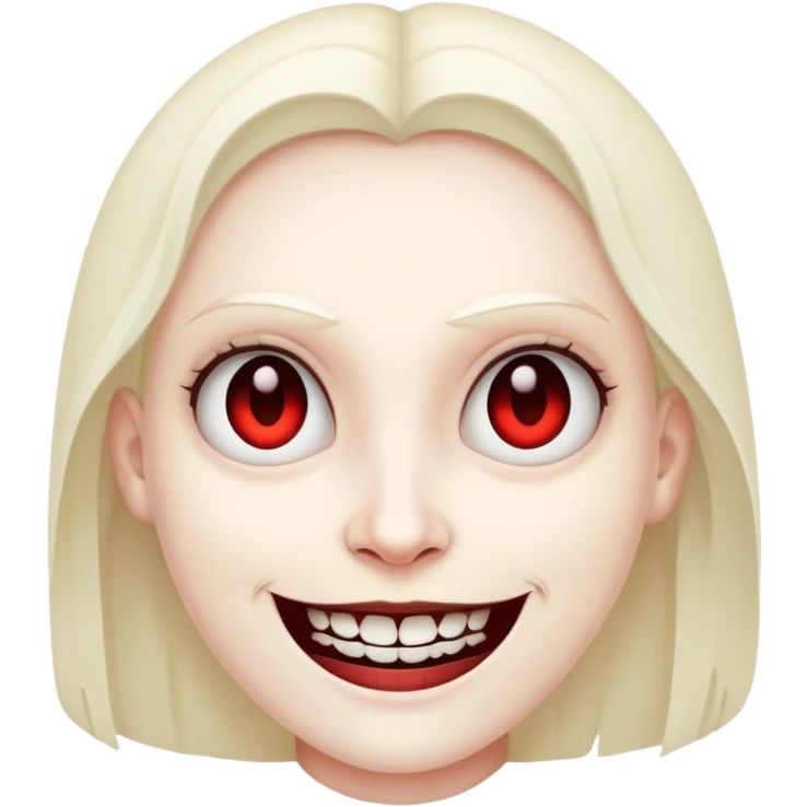 Evil smile emoji