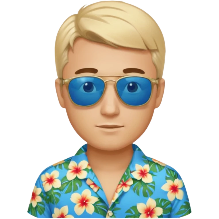 Charlie kirk with blonde hair and Blue eyes on epstein island but make hi really look like Charlie kirk emoji
