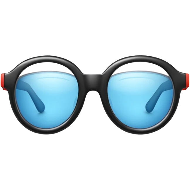 Create a high-quality 3D render that transforms the emojis 👓 into 3D objects. Pixar-style, 

 emoji