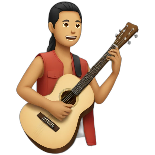 southeast asian people playing guitar emoji