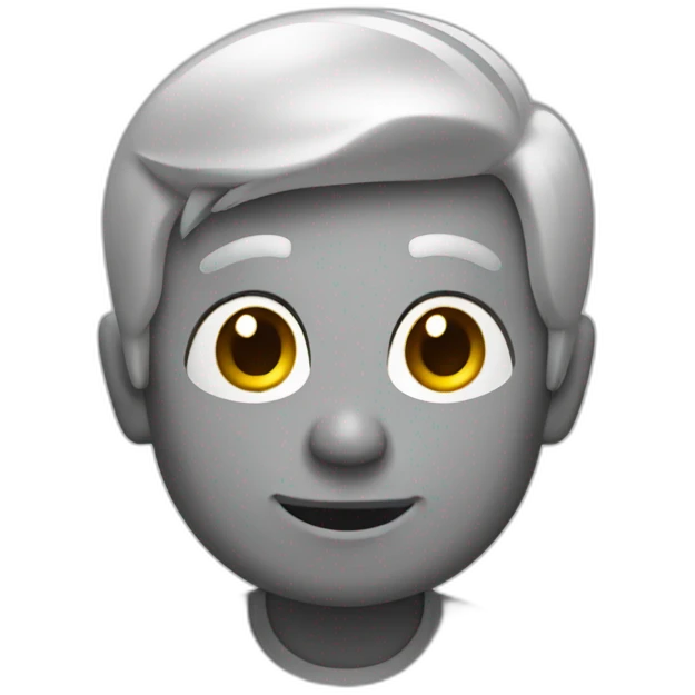 Chat gris avec grande queue  emoji