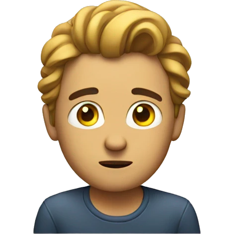 A Thinking man emoji