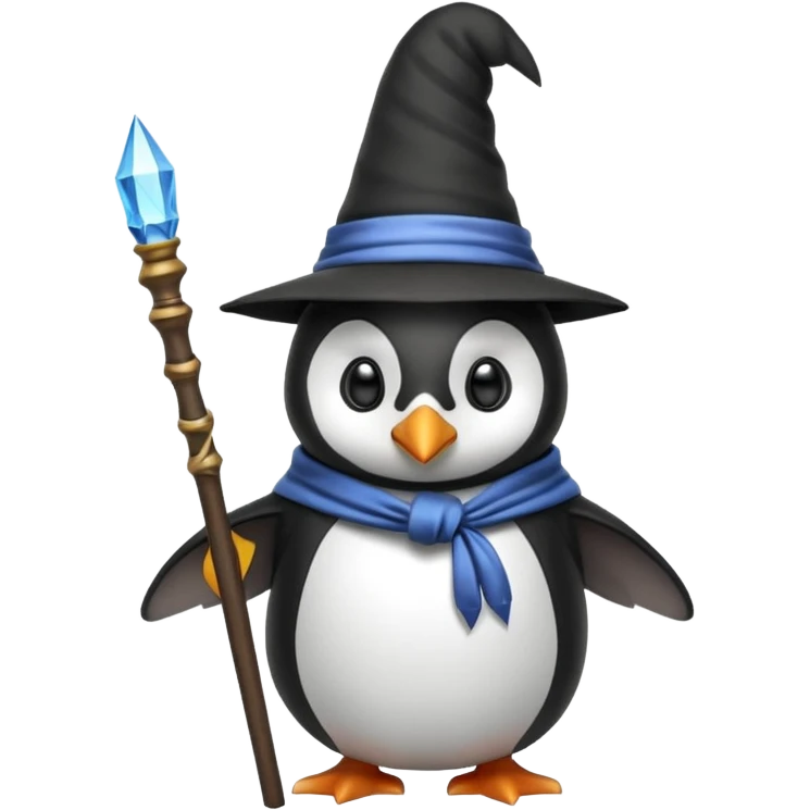 Penguin Wizard emoji