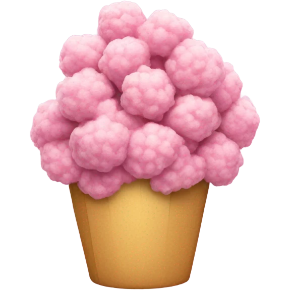 Pink popcorn emoji