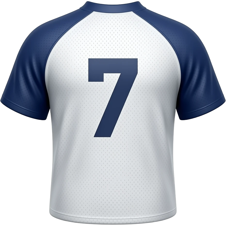 Make a jersey backside with number 7  as a emoji not image emoji