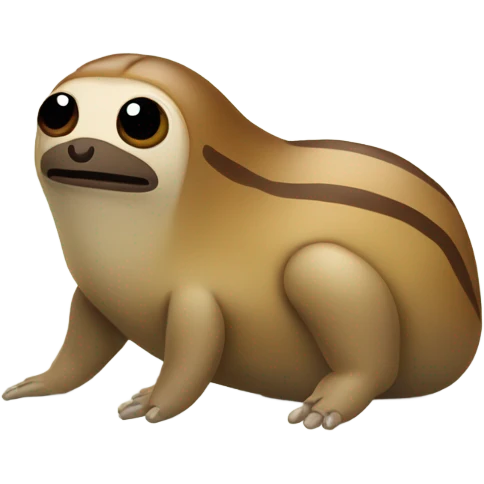 slug with a sloth head emoji