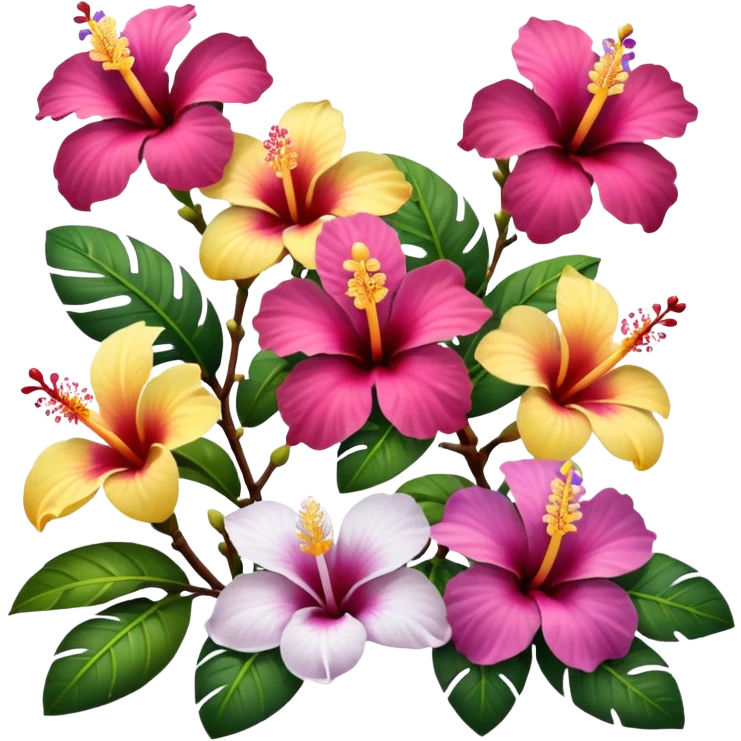 Hawwaiian flowers emoji