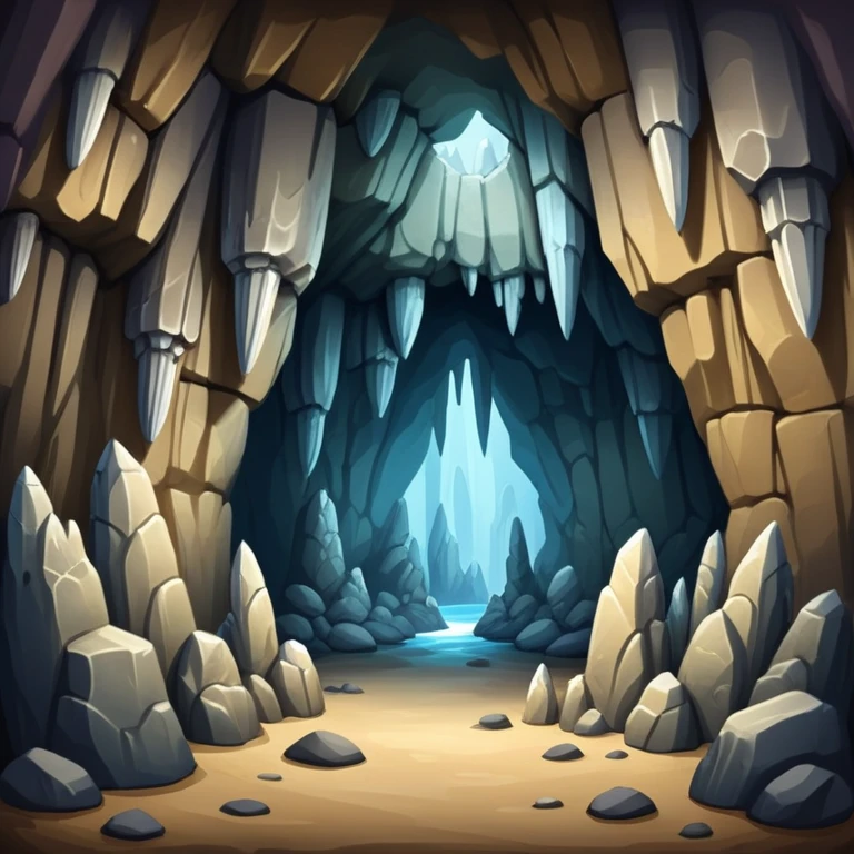 generate realistic detailed cave inside view emoji