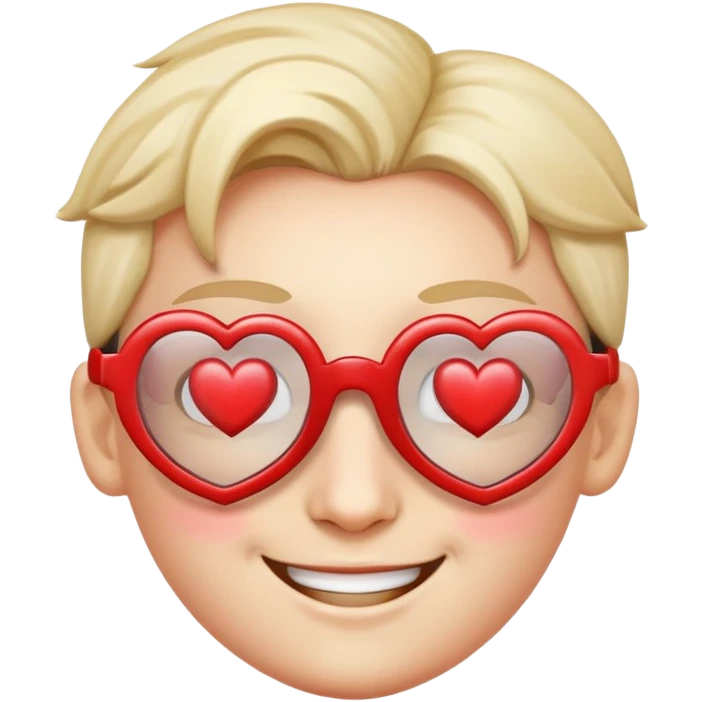 Smiling face with heart glasses  emoji