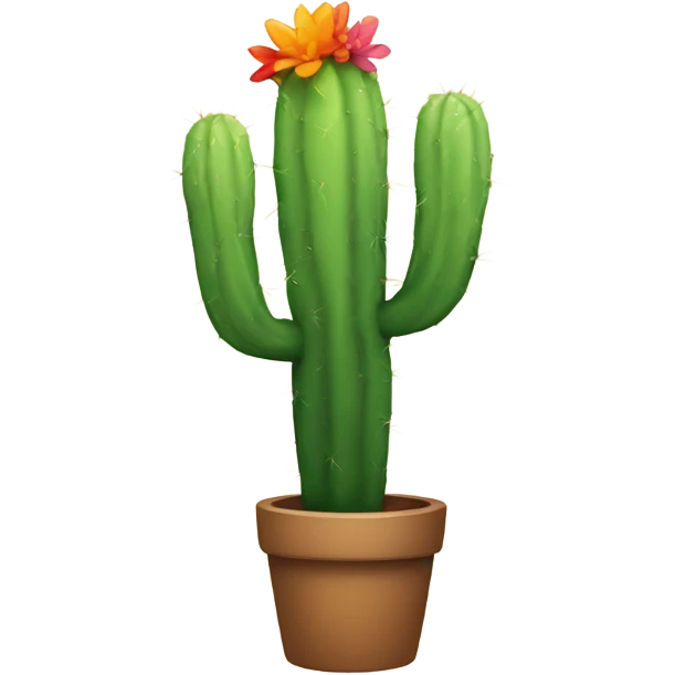 Rainbow cactus emoji