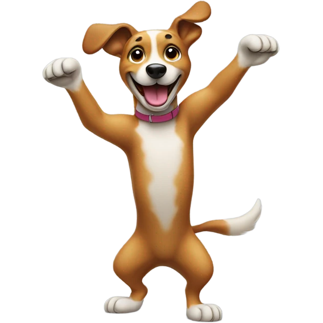 Dog dancing emoji
