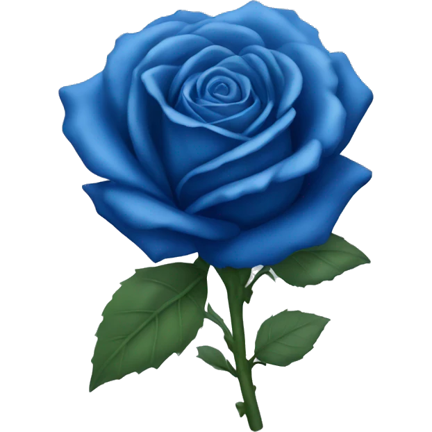 Blue rose  emoji