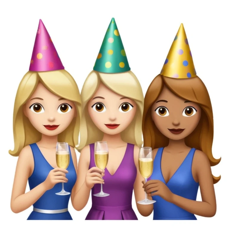 girls party in club emoji