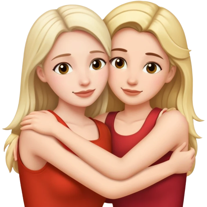 nde women hugging emoji