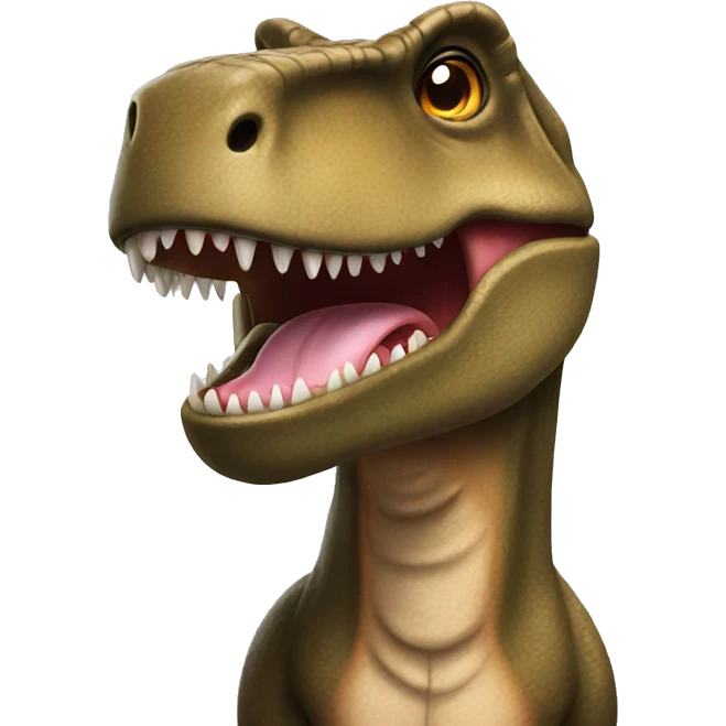 Trex celebrating bday emoji