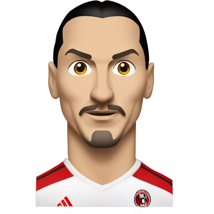 Zlatan ibrahimovic in ac milanjrsey emoji