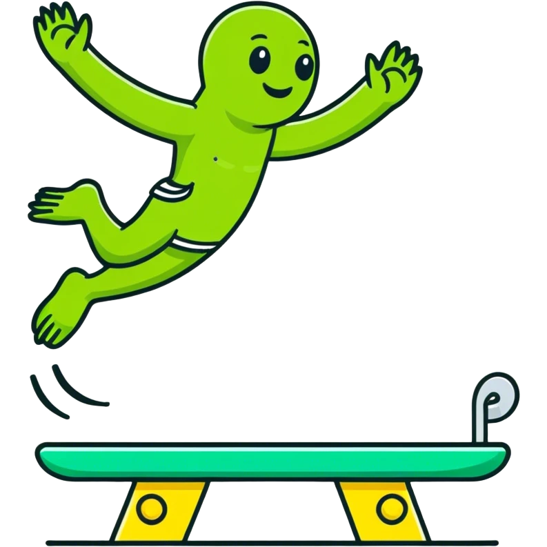 Gross pair of feet on diving board  emoji