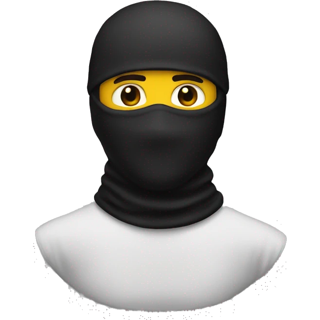Man with a ninja balaclava emoji