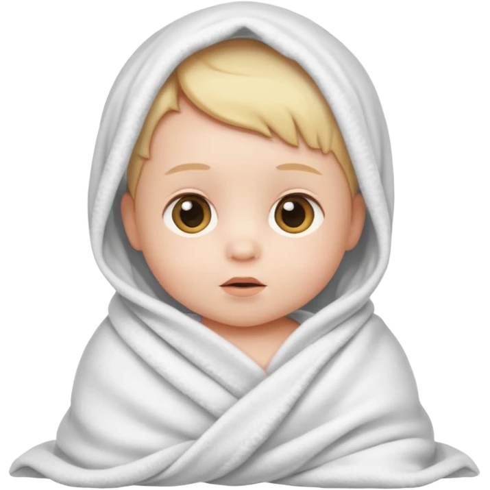 baby wrapped in blanket emoji