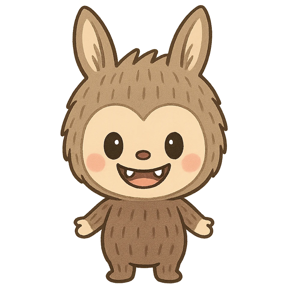 Labubu smiling emoji