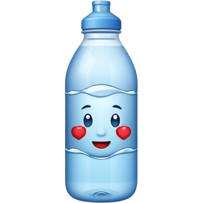 A water bottle emoji with the brand being *Apple Water* emoji
