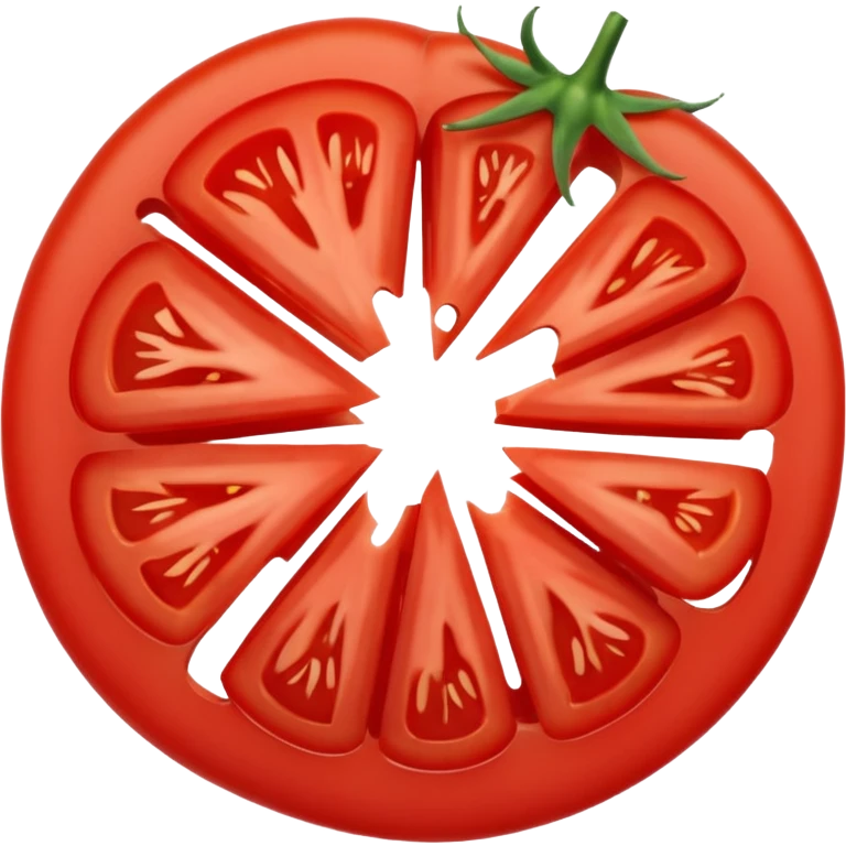 Pomodoro fresco tagliato a fette  emoji