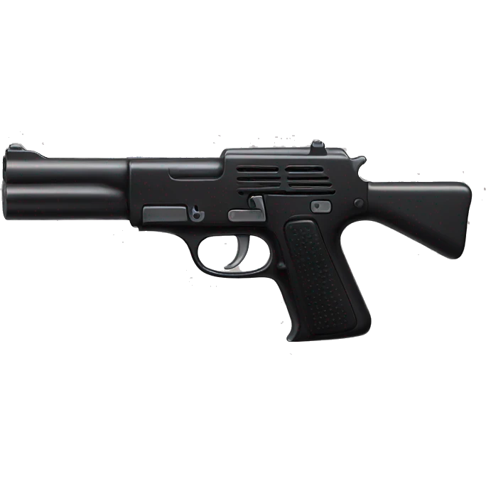 black toy gun emoji
