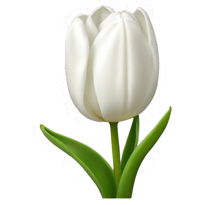 White tulips  emoji