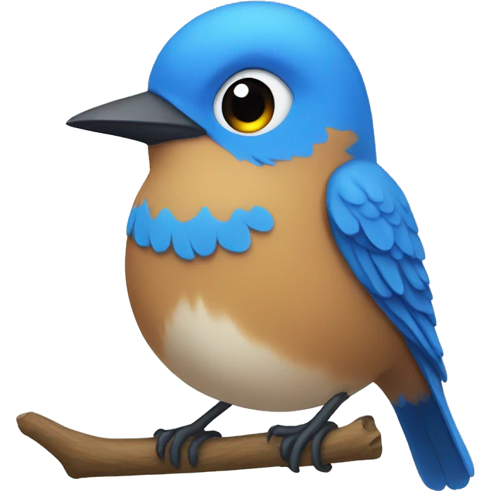 blue bird emoji