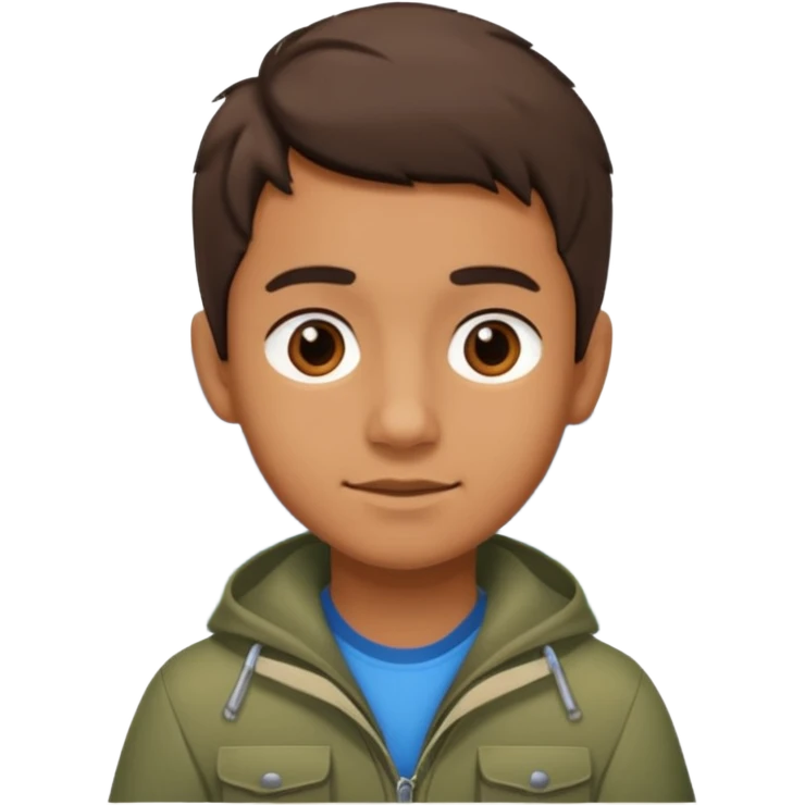 Boy, Mountain Campers. emoji
