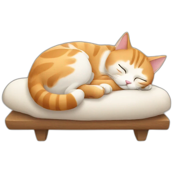 Cat sleeping emoji