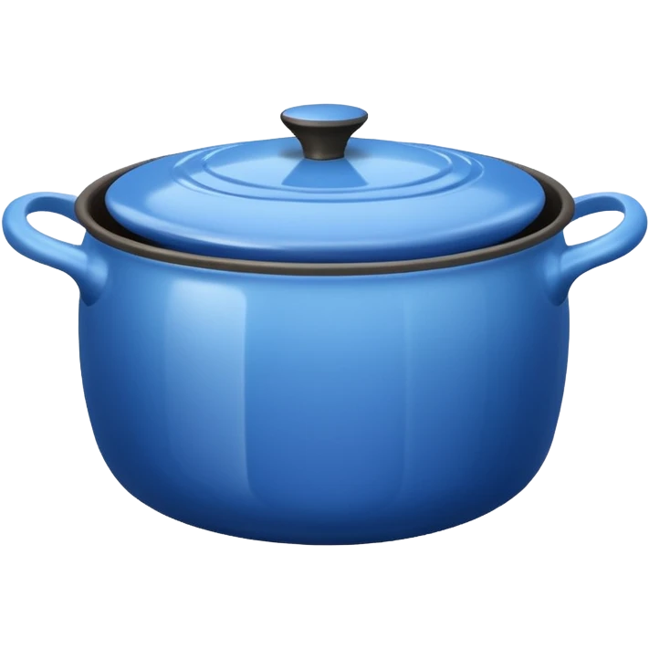 an empty blue kitchen pot emoji