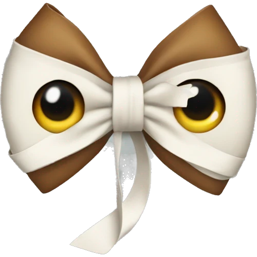 Bow in bird eye emoji