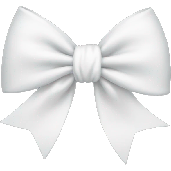 White bow emoji