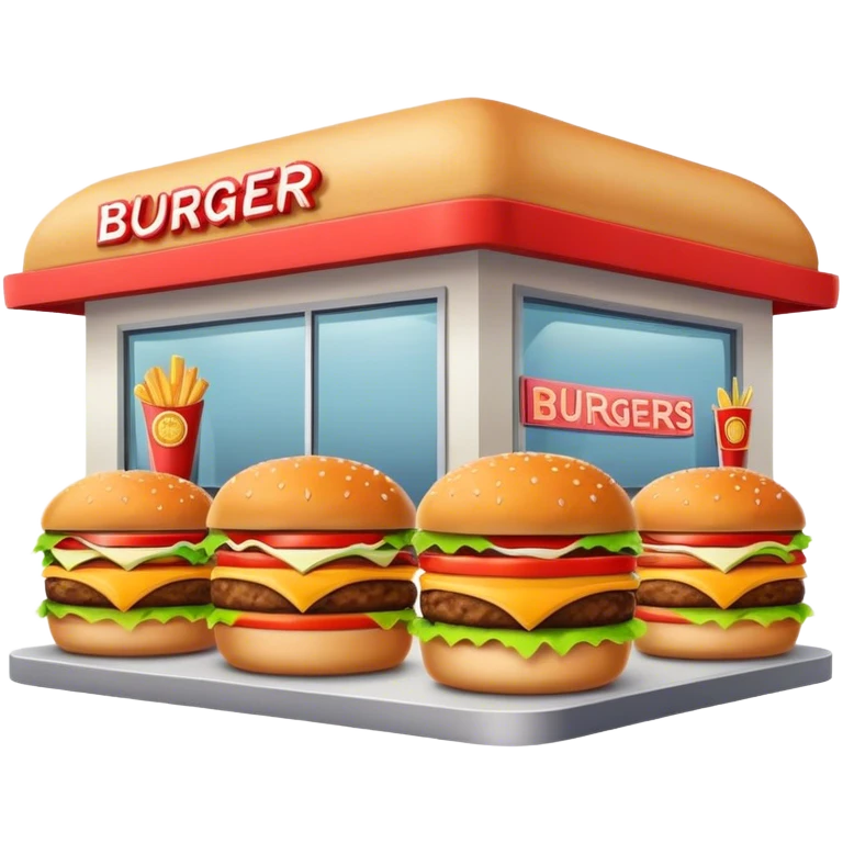 Burger shop emoji