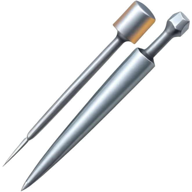 clou en acier métallique emoji