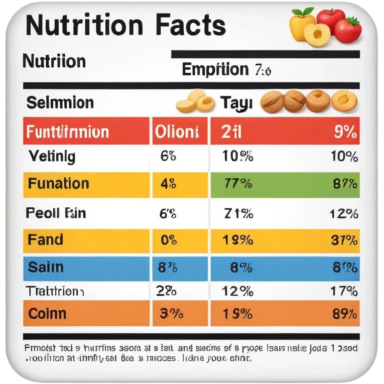 nutrition facts emoji