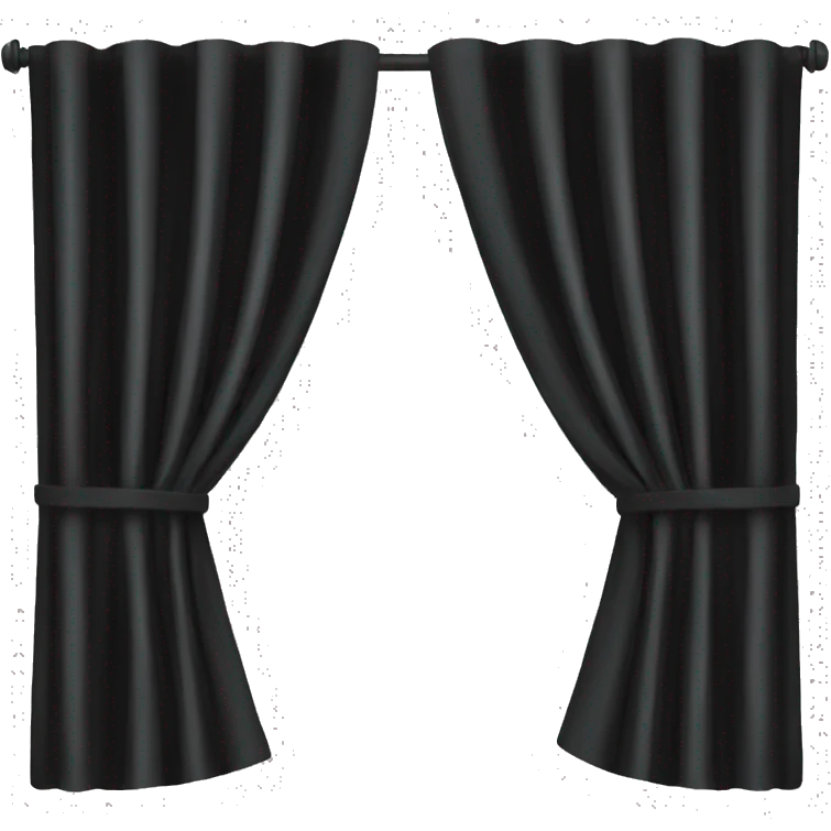 black curtains emoji