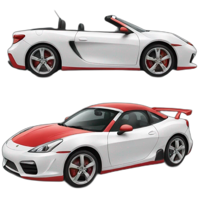 Voiture de sport rouge ttop emoji