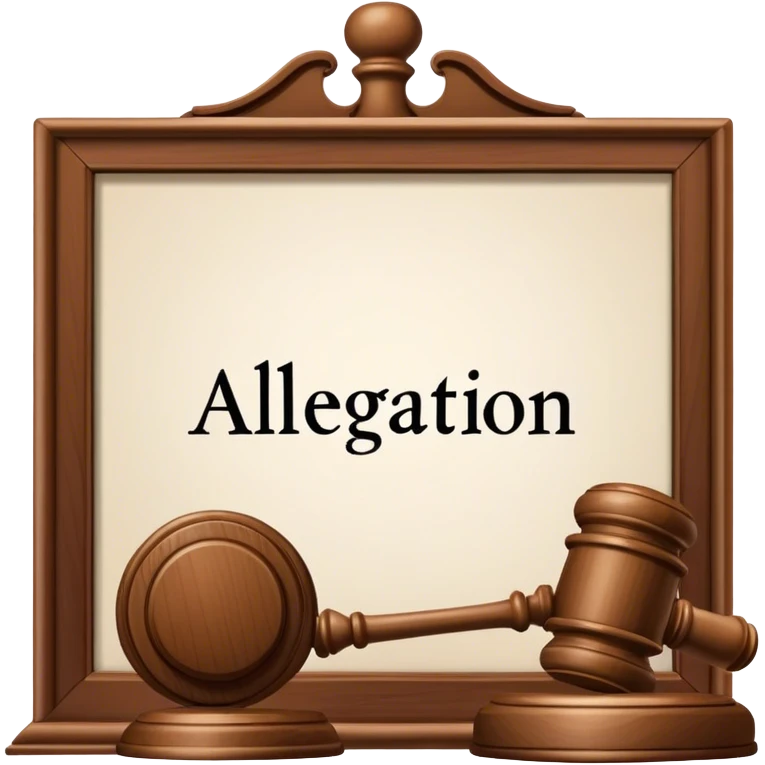 Allegation – A claim made without proof. emoji