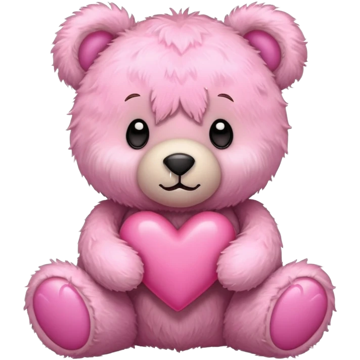 Teddybear With pink hearts emoji