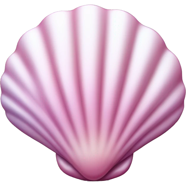 pink shell with pearlescent sheen emoji