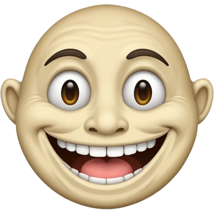 Troll face  which use in edits emoji
