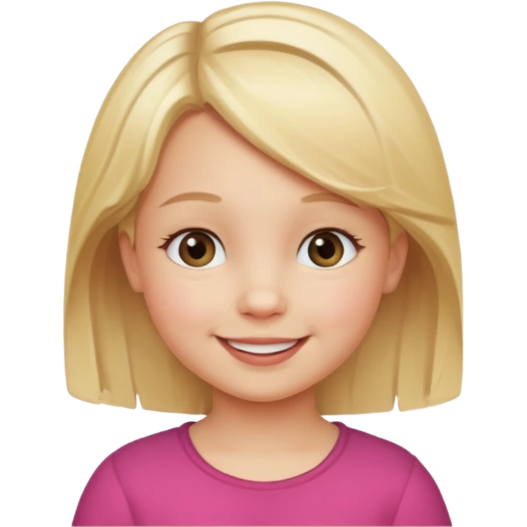  girl blond hair todler emojj emoji