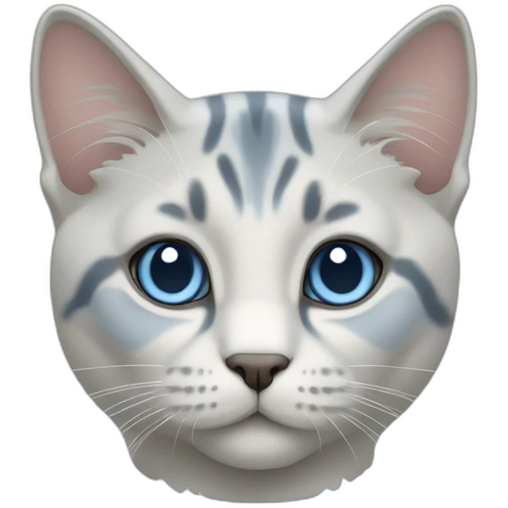Blue Tabby Point cat emoji